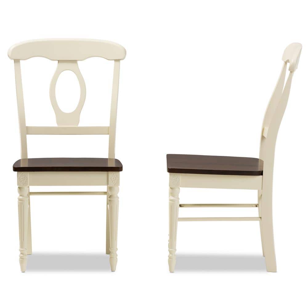 Napoleon Buttermilk and Cherry Brown 5-Piece French Country Dining Set
