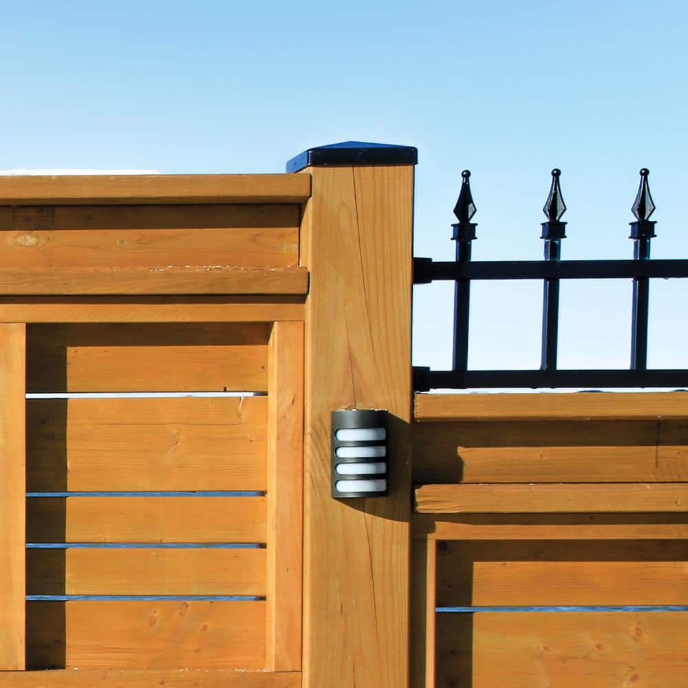 Nuvo Iron Black Powder-Coated Steel Pyramid Post Cap