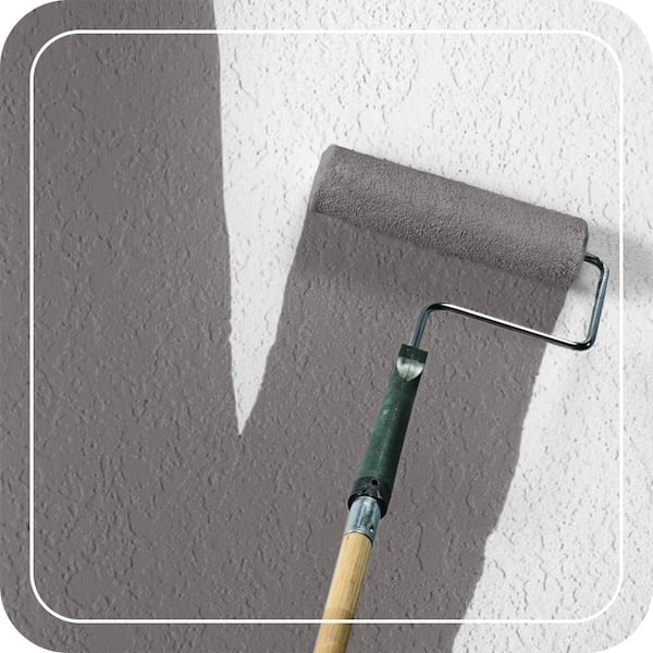 1 gal. #PFC-74 Tarnished Silver Flat Interior/Exterior Masonry, Stucco and Brick Paint