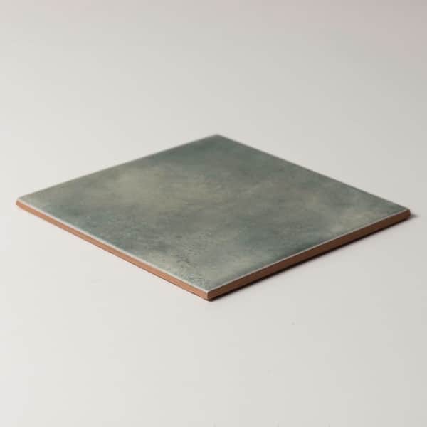 Safi 6 in. x 6 in. Green Gloss Glazed Ceramic Wall Tile Sample