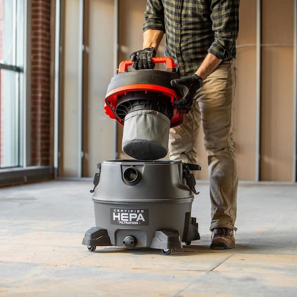 RIDGID 14 Gal. HEPA Commercial Shop Vacuum Wet Dry Vac with Filter
