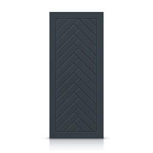 36 in. x 84 in. Hollow Core Charcoal Gray Stained Composite MDF Interior Door Slab