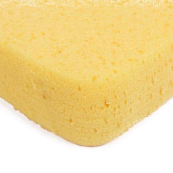 Lavex 6 x 3 1/2 x 3/4 Green Cellulose Sponge - 6/Pack