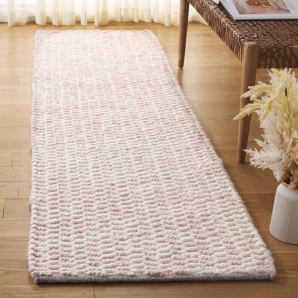 Natura 2 ft. x 8 ft. Ivory/Pink Distressed Geometric Runner Rug price history on PriceWatchPro