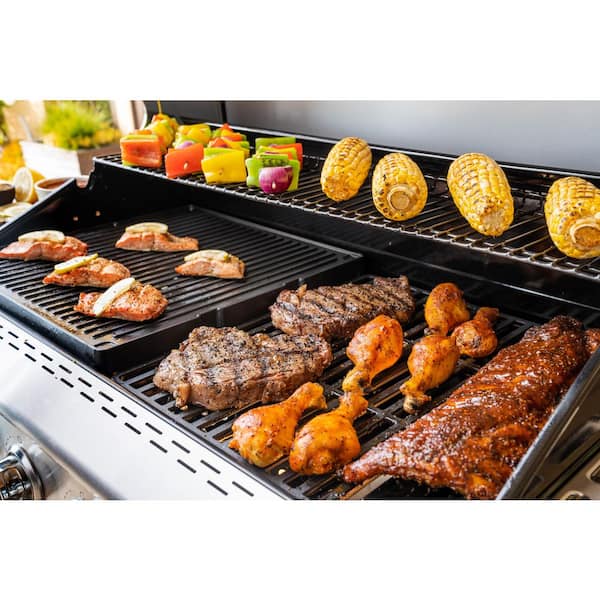 Nexgrill Deluxe 6-Burner Dual Fuel Natural Gas Grill with Gourmet