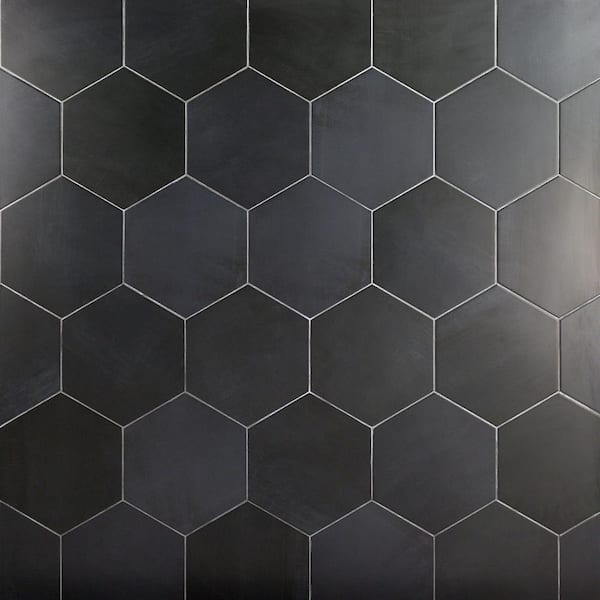 Ivy Hill Tile Langston Dark Gray 9.875 in. x 11.375 in. x 10mm Matte Porcelain Floor and Wall Tile (18 pieces / 10.76 sq. ft. / box)