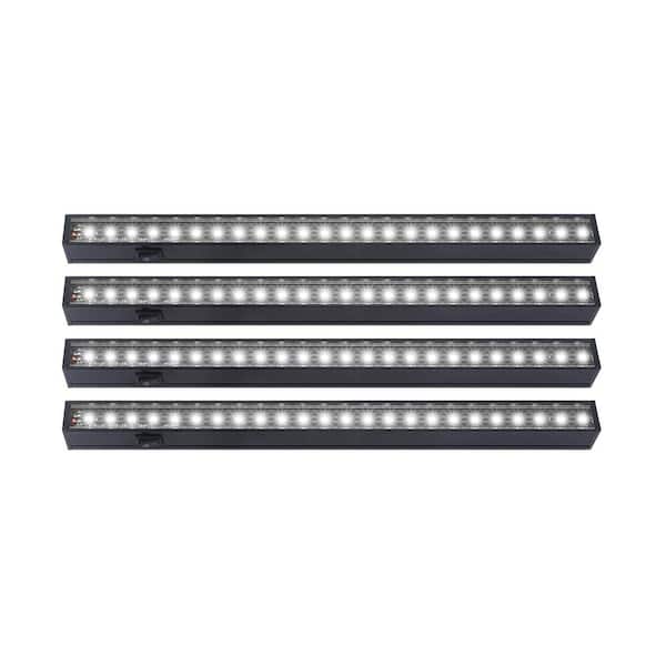 4-Light 20-Watts Full Spectrum LED Plant Light, Integrated LED, T5 Shape, 5000K White Chandelier