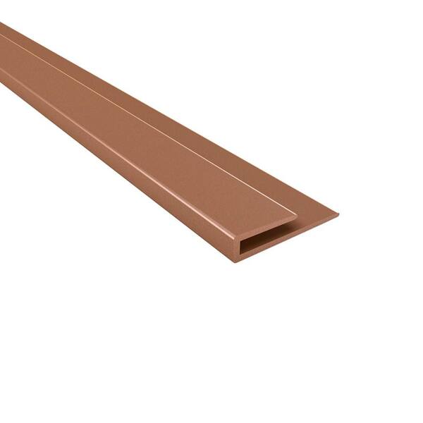 Fasade 4 ft. Vinyl Argent Copper Large Profile J-Trim