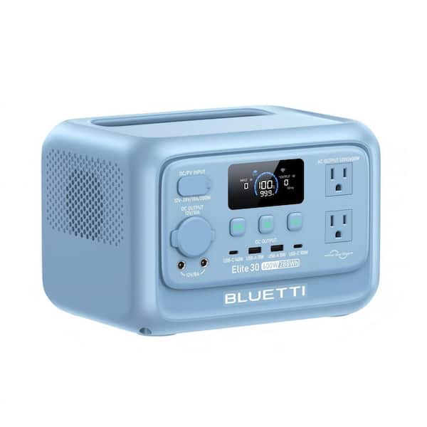 600W Continuous/1500W Peak Output 288Wh Portable Power Station, Push Button Start Battery Solar Generator for Campsite