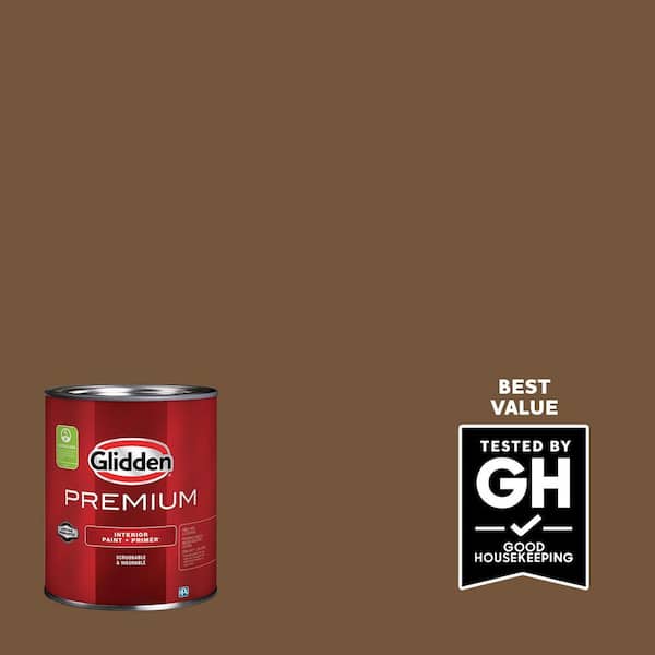 Glidden Premium 1 qt. PPG1079-7 Molasses Flat Interior Latex Paint