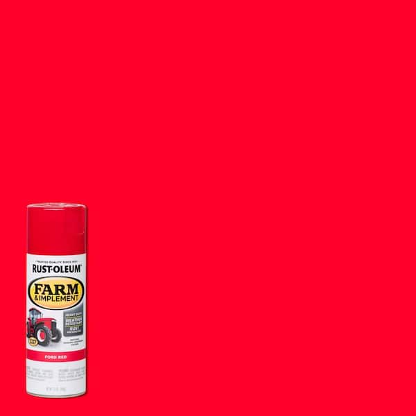Rust-Oleum 12 oz. Farm Equipment Ford Red Enamel Spray Paint (6-Pack)