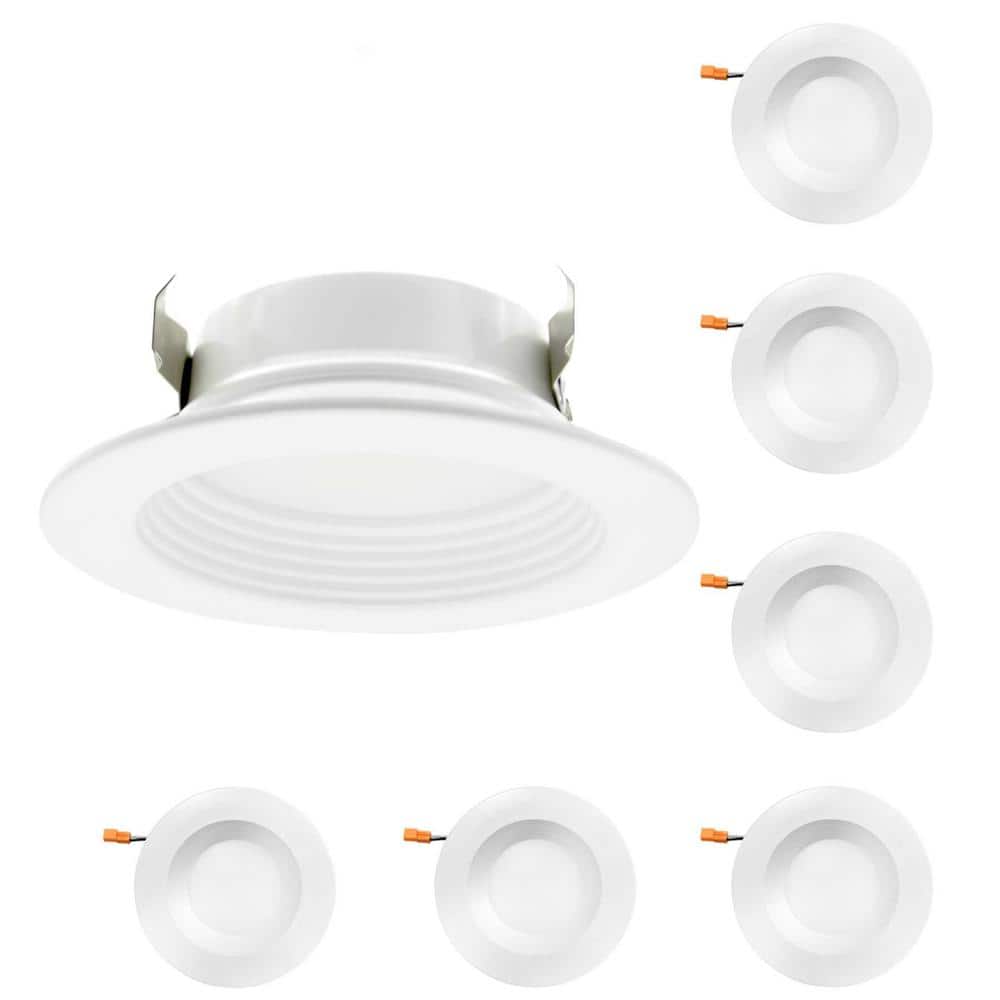 4 in. Adjustable 5CCT Retrofit Recessed Lighting, Dimmable E26 Screw in Fix
