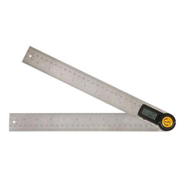Stainless Steel Digital Angle Ruler Gauge Finder Meter Protractor Measure  Metric and Imperial Scale for Automobile constructions Boating Woodworking