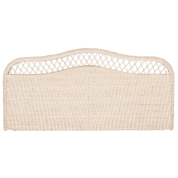 SAFAVIEH Sephina White Washed Full Headboard