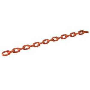 5/16 in. x 1 ft. Grade 43 Hi-Vis Steel Chain, Orange