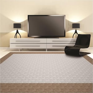 Premium Self-Stick First Impressions City Block Dove Texture 24 in. x 24 in. Carpet Tile (15 Tiles/Case)