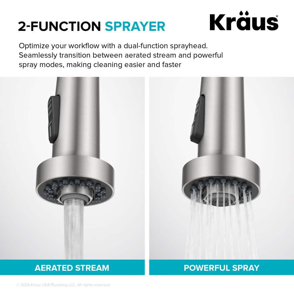 Stainless Steel Touchless Kitchen Faucet with Pull-out Spray