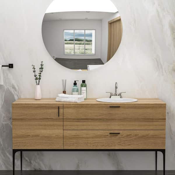 Miscool Anky 20 in. W Undermount Bathroom Sink in White