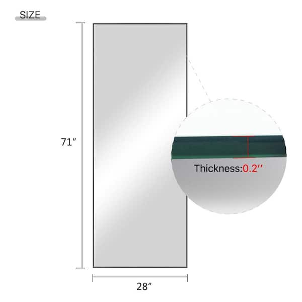 Dovelina 71 in. x 28 in. Oversized Modern Rectangle Metal