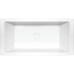Versailles 66 in. x 36 in. Rectangular Drop-In Air Bath Bathtub in White