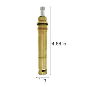 4 7/8 in. 12 pt Broach Hot Side Stem for Price Pfister