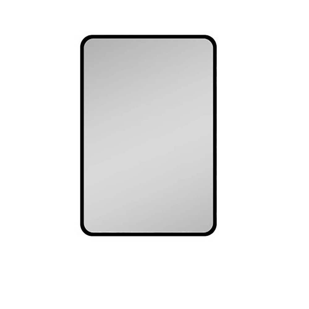24 in. W x 30 in. H Black Rectangular Iron Wall Mount or Recessed Medicine Cabinet with Mirror price history on PriceWatchPro