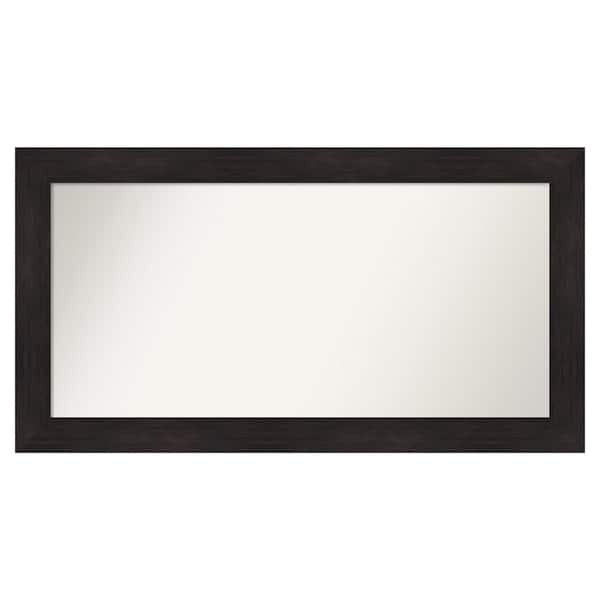 Amanti Art Furniture Espresso 49.75 in. x 26.75 in. Custom Non-Beveled Satin Recycled Polystyrene Bathroom Vanity Wall Mirror