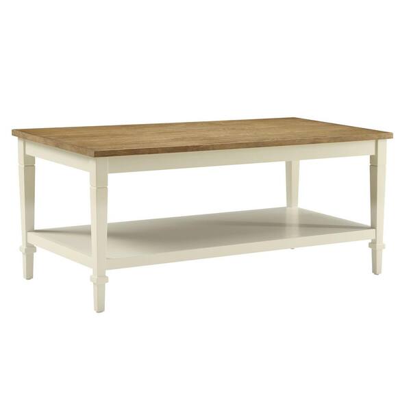 USL Tevoli Polar White and Rustic Oak Coffee Table