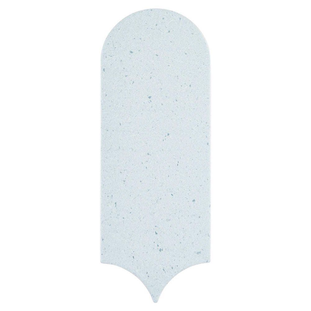 Picole Turpin Blue 3 in. x 9 in. Popsicle Terazzo Look Satin Ceramic Wall T