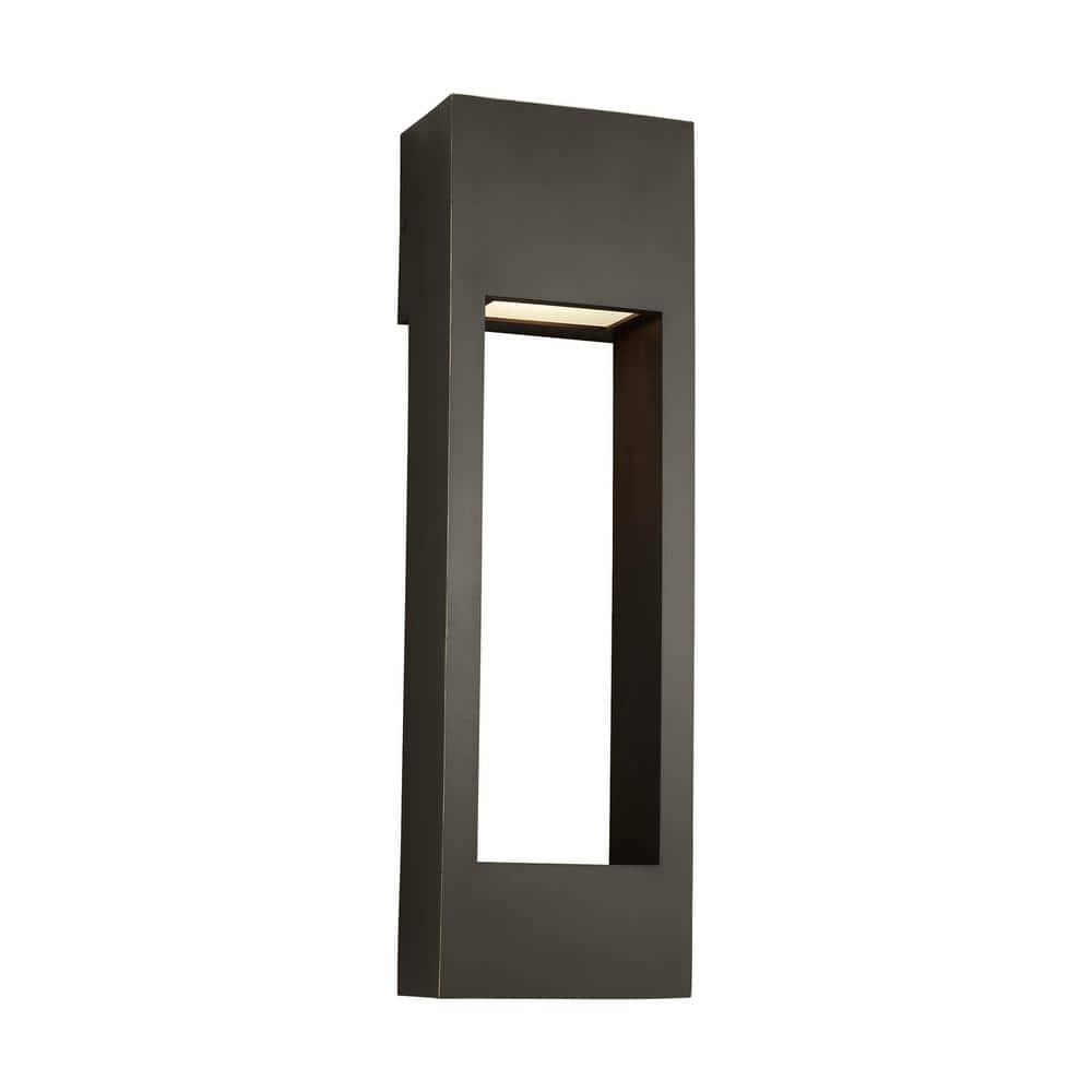 Antique Bronze 24" Modern LED Outdoor Wall Lantern