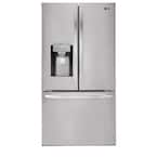 22 cu. ft. French Door Smart Refrigerator w/ Ice and Water Dispenser in PrintProof Stainless Steel, Counter Depth