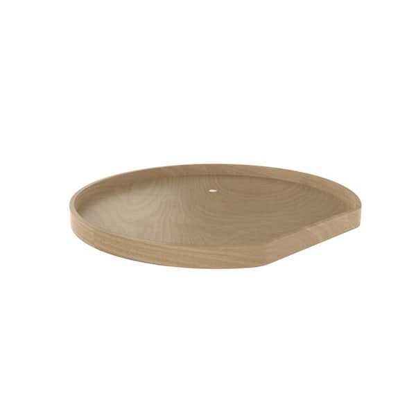 Rev-A-Shelf 32 in. Banded Wood D-Shape Lazy Susan with Steel Bearing