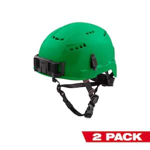 BOLT Green Type 2 Class C Vented Safety Helmet (2-Pack)