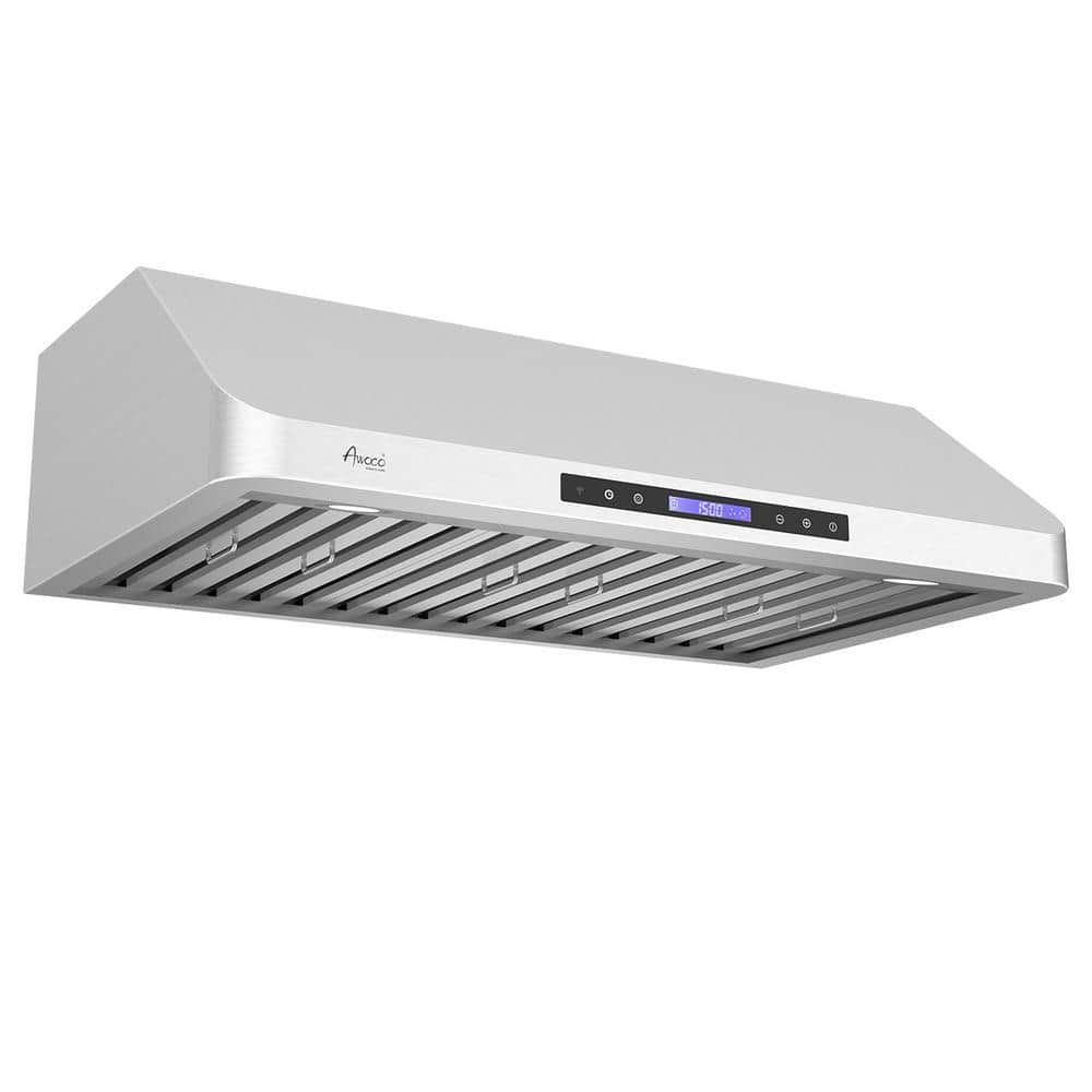 Supreme Series 30 in. 1000 CFM Ducted Under Cabinet Range Hood in Stainless Steel with Remote Control -  AWOCO, RH-S10-30E