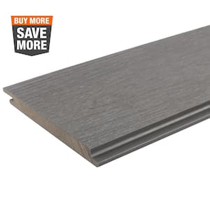 All Weather System 0.5 in. x 5.5 in. x 96 in. Composite Siding Board in Westminster Gray