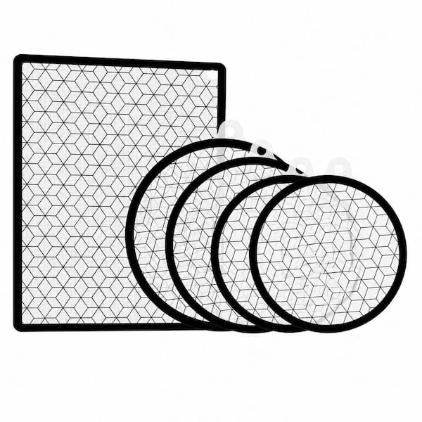 5 Piece Silicone Induction Cooktop Protector Mats Heat Resistant White for Induction Stove Protection