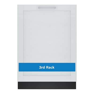 300 Series 24 in. Top Control Tall Tub Custom Panel Ready Dishwasher with Stainless Steel Tub and 3rd Rack, 46 dBA
