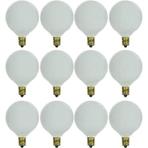 15-WAtt G16.5 Candelabra E12 Incandescent Base Globe Chandelier Light Bulb (12-Pack)