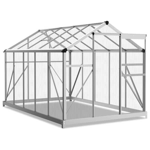 6 ft. x 10 ft. Aluminum Polycarbonate Greenhouse