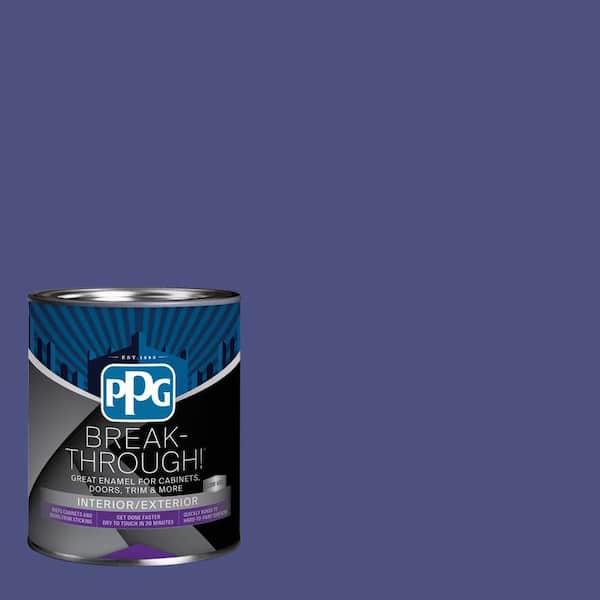 Break-Through! 1 qt. PPG1170-7 Roman Violet Semi-Gloss Door, Trim & Cabinet Paint