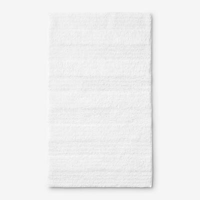Company Cotton White 21 in. x 34 in. Reversible Bath Rug