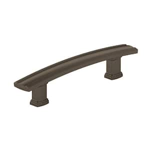 Marsala Collection 3 3/4 in. (96 mm) Grooved Honey Bronze Transitional Rectangular Cabinet Bar Pull