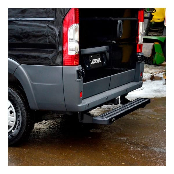 Luverne Grip Step 54-Inch Black Aluminum Cargo Van Rear Step