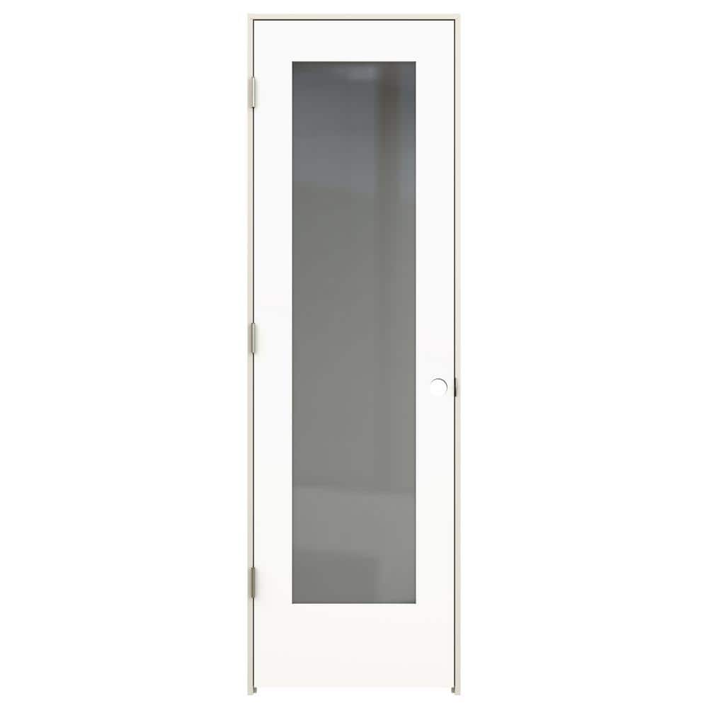 24 in. x 80 in. Tria Modern White Right-Hand Mirrored Glass Molded Composite Single Prehung Interior Door price history on PriceWatchPro