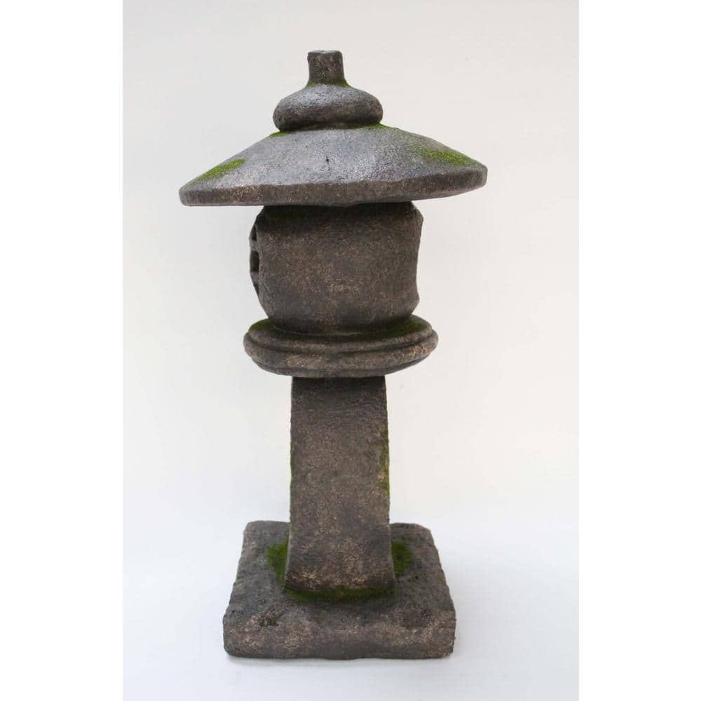 Grey Stone Pagoda Outdoor Hanging Lantern