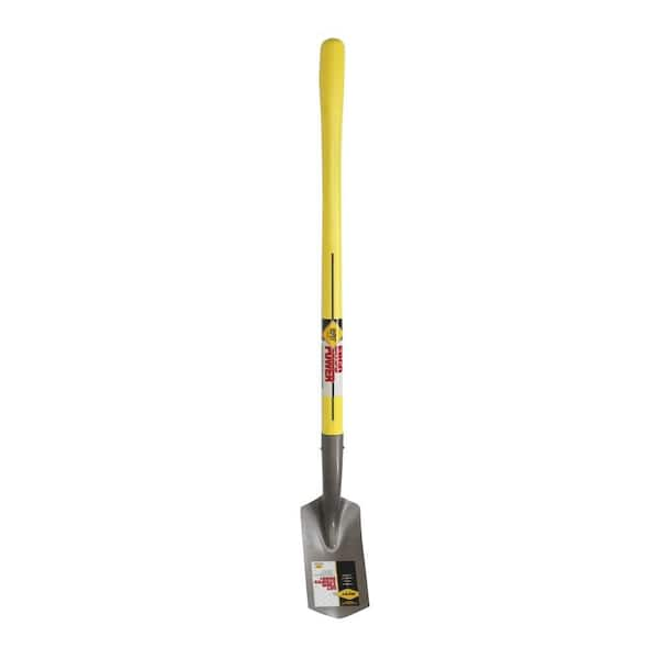 Nupla 48 in. Fiberglass Handle 16 in. Gauge 4 in. Curved Blade Trenching Shovel