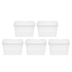 55 Qt. Snap Top Storage Box, in Clear, (5 Pack)