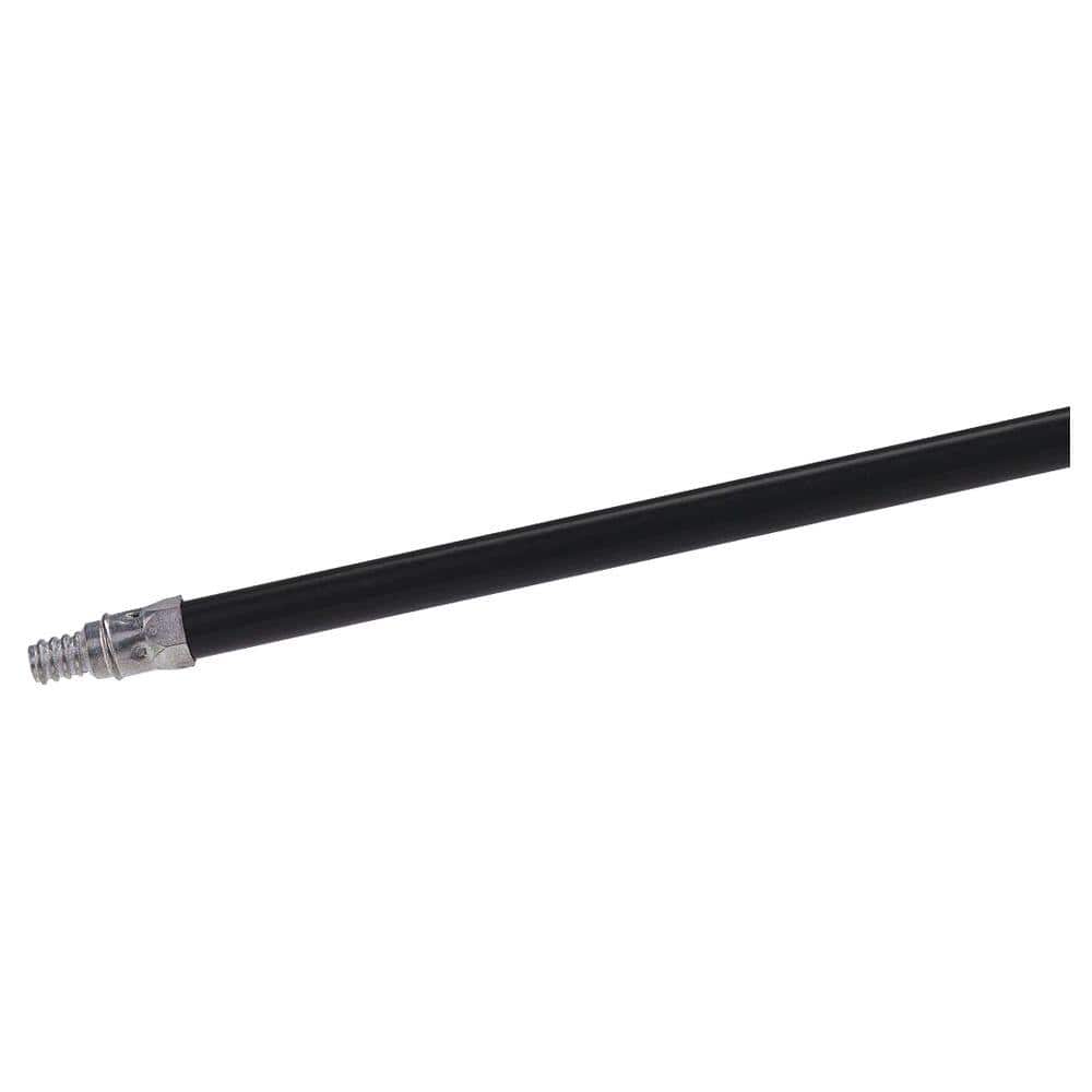 60 Black Powder Coated Steel Handle with Threaded Metal Tip Case of 12 60 Black Powder Coated Steel Handle with Threaded Metal Tip Case of 12
