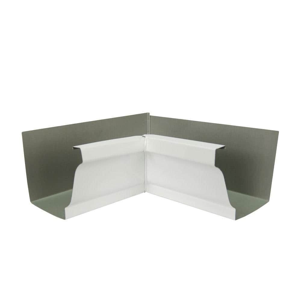 5 in. High Gloss 80° White Aluminum K-Style Inside Gutter Miter price history on PriceWatchPro