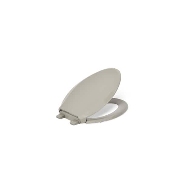 KOHLER Cachet Elongated Closed Front Toilet Seat in Sandbar
